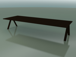 Mesa com bancada padrão 5000 (H 74 - 390 x 135 cm, wenge, composição 2)