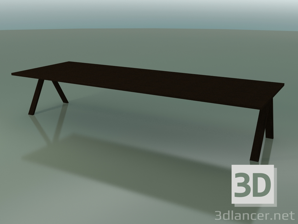 modello 3D Tavolo con piano di lavoro standard 5000 (H 74 - 390 x 135 cm, wengè, composizione 2) - anteprima