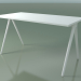 3D Modell Rechteckiger Tisch 5407 (H 74 - 69x139 cm, Laminat Fenix F01, V12) - Vorschau