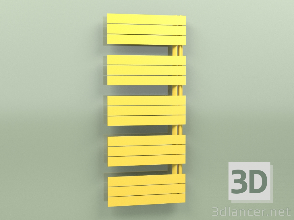 3D modeli Isıtmalı havlu askısı - Elato (1430 x 600, RAL - 1012) - önizleme