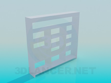 3d model Literature rack - preview 3d model Literature rack - preview