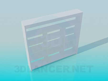 3d model Literature rack - preview 3d model Literature rack - preview