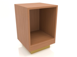 Mesa de cabeceira sem porta TM 04 (400x400x600, madeira vermelha)