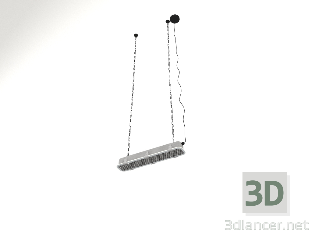 3d model Lámpara colgante GTA L (Níquel) - vista previa