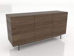 Cômoda 2 1600 mm (nogueira freixo clareada)