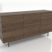 modèle 3D Commode 2 tiroirs 1600 mm (frêne éclairci noyer) - preview