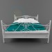 3d модель вінтажна ліжко – превью