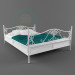 3d модель винтажная кровать – превью