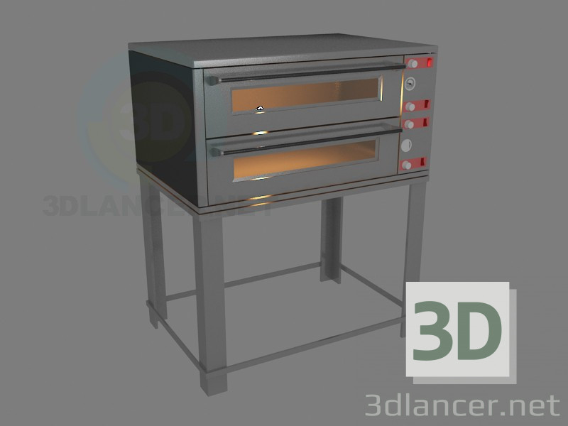 modèle 3D Four à pizza - preview