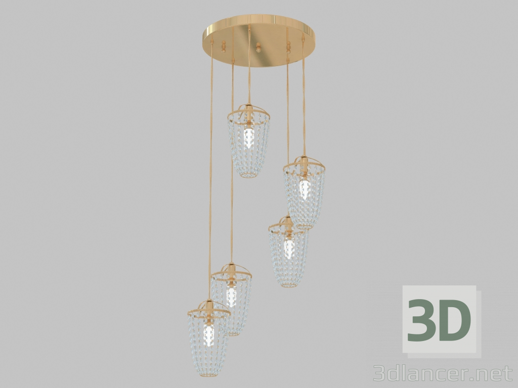 3d model Caramel de la lámpara (1024-5P1) - vista previa