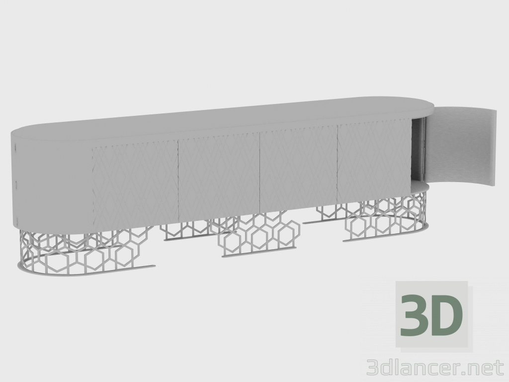 modèle 3D Armoire pour zone jour VICKY LOW CABINET SEQUENCE (260X60XH72) - preview