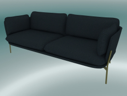 Divano divano (LN3.2, 84x220 H 75cm, gambe bronzate, Sunniva 2 192)