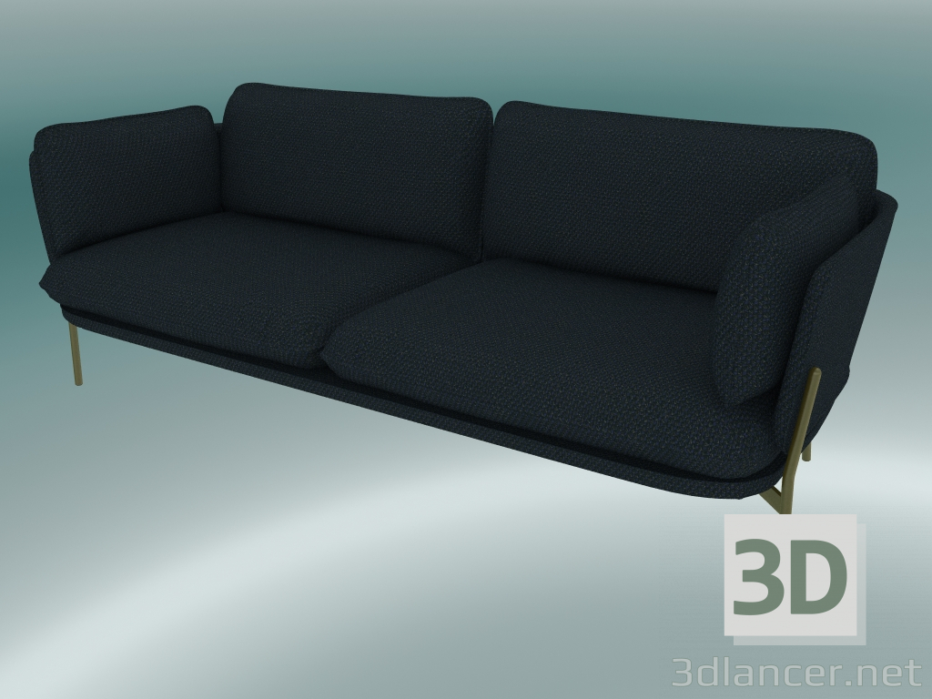 3 डी मॉडल सोफा सोफा (LN3.2, 84x220 H 75cm, कांस्य पैर, Sunniva 2 192) - पूर्वावलोकन
