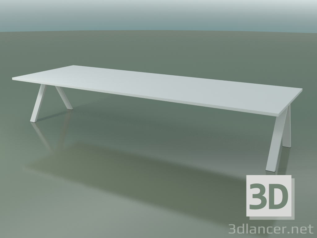 3D modeli Standart tezgah 5000 içeren masa (H 74-390 x 135 cm, F01, kompozisyon 2) - önizleme