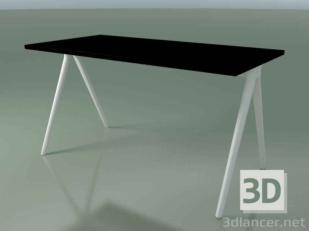 3D Modell Rechteckiger Tisch 5407 (H 74 - 69 x 139 cm, Laminat Fenix F02, V12) - Vorschau