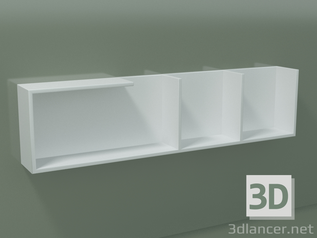 modèle 3D Etagère horizontale (90U19008, Glacier White C01, L 96, P 12, H 24 cm) - preview