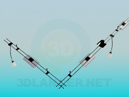 modelo 3D Lámpara colgante de la esquina - escuchar modelo 3D Lámpara colgante de la esquina - escuchar