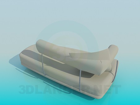 3d model trestle bed - preview 3d model trestle bed - preview