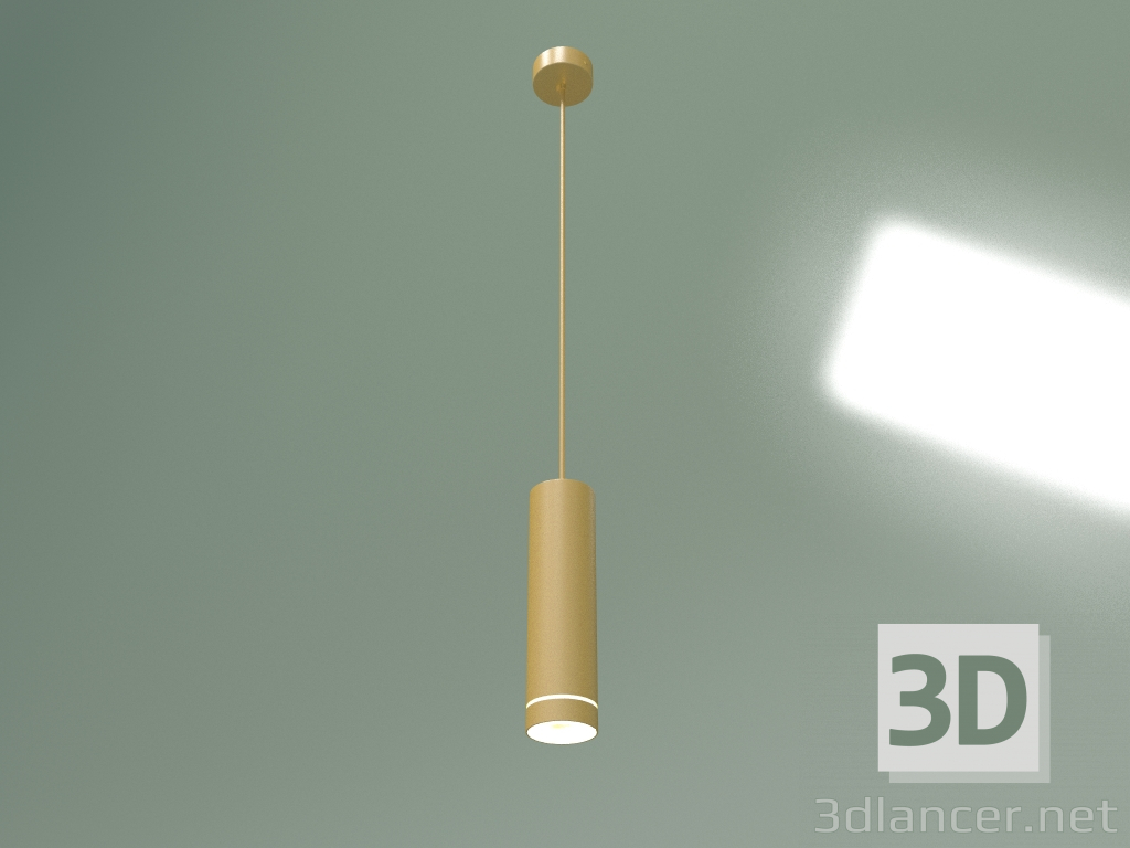 3d model Lámpara LED suspendida DLR023 (oro mate) - vista previa