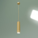 3d model Lámpara LED suspendida DLR023 (oro mate) - vista previa