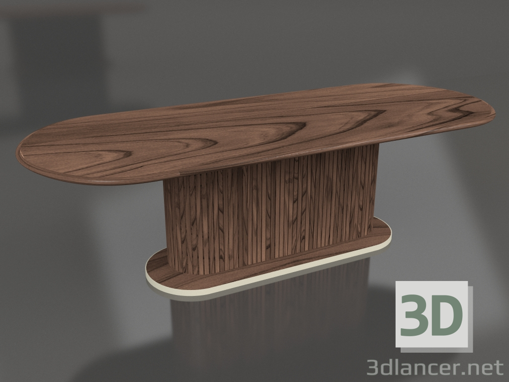 modello 3D Tavolo da pranzo Tavolo completo ovale 250 - anteprima