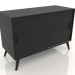 3d model Chest of drawers 2 1200x500 mm (black RAL 9005) - preview