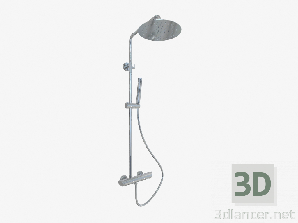 modèle 3D Colonne de douche avec mitigeur Arnika (NAC 01QK) - preview