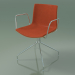 3 डी मॉडल कुर्सी 0331 (कुंडा, आर्मरेस्ट के साथ, सामने ट्रिम, प्राकृतिक ओक के साथ) - पूर्वावलोकन
