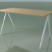 3d model Rectangular table 5407 (H 74 - 69x139 cm, laminate Fenix F03, V12) - preview