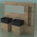 Modelo 3d Sistema de decoração de banheiro (D13) - preview