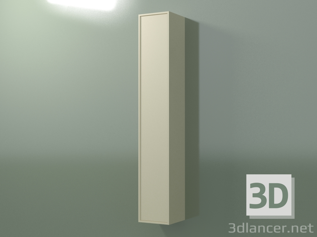 3d model Armario de pared con 1 puerta (8BUAECD01, 8BUAECS01, Bone C39, L 24, P 24, H 144 cm) - vista previa