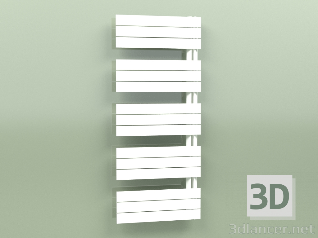 3D modeli Isıtmalı havlu askısı - Elato (1430 x 600, RAL - 9016) - önizleme