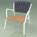 3D Modell Chair 227 (Metal Milk, gepolsterter Gürtel Grau-Blau) - Vorschau