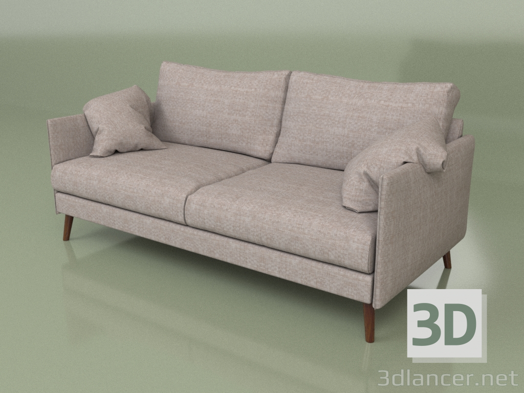 3d model Cumulus Sofa with Wooden Legs (3 LC) - preview