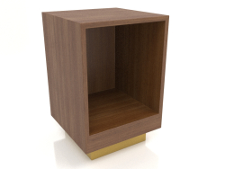 Table de chevet sans porte TM 04 (400x400x600, bois brun clair)