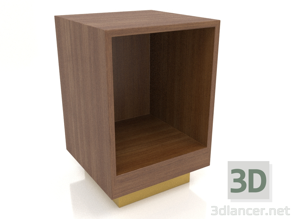 3 डी मॉडल दरवाजे के बिना बेडसाइड टेबल टीएम 04 (400x400x600, लकड़ी की भूरी रोशनी) - पूर्वावलोकन