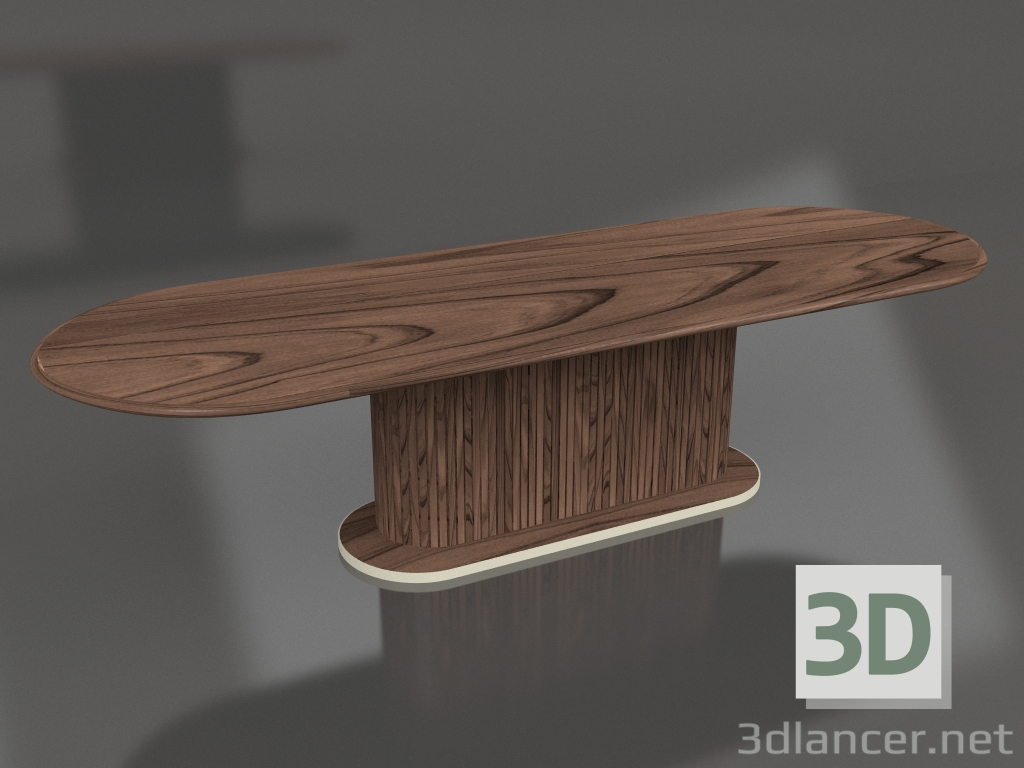 Modelo 3d Mesa de jantar Mesa completa oval 300 - preview