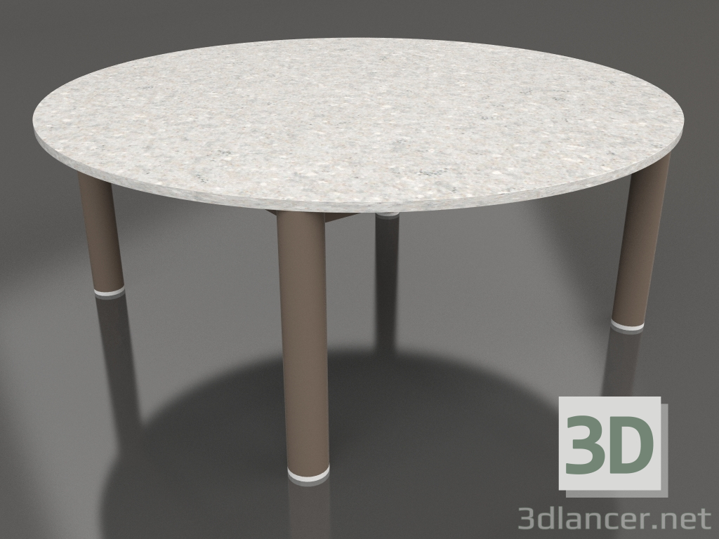 3d model Coffee table D 90 (Bronze, DEKTON Sirocco) - preview