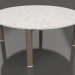 modello 3D Tavolino D 90 (Bronzo, DEKTON Sirocco) - anteprima