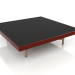 modèle 3D Table basse carrée (Vin rouge, DEKTON Domoos) - preview