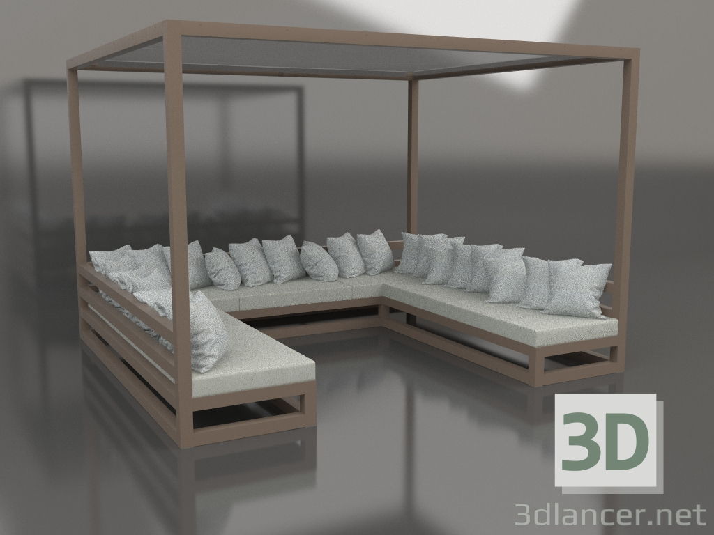 3d model Sofa (Bronze) - preview