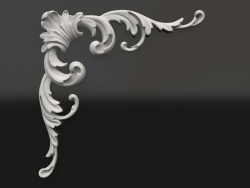 Decorative plaster element DE 034 2 (220x220)