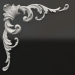 3d model Decorative plaster element DE 034 2 (220x220) - preview