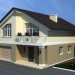 3d model Two-storey house - preview