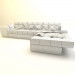 3D Kanepe oturma odası 2 modeli satın - render