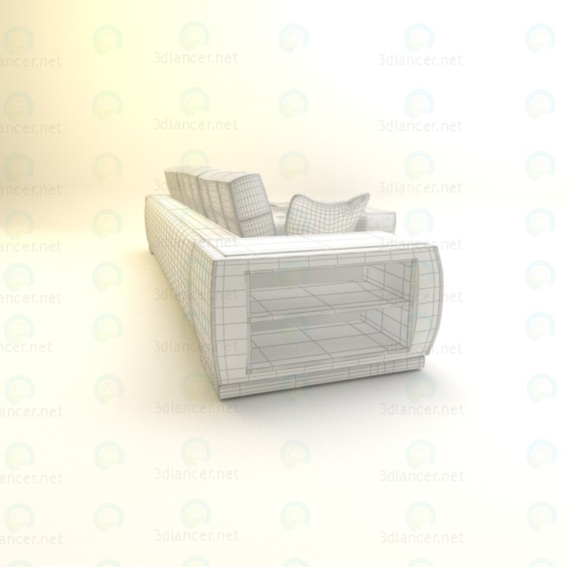 3d Диван для вітальні 2 модель купити - зображення 3d Диван для вітальні 2 модель купити - зображення