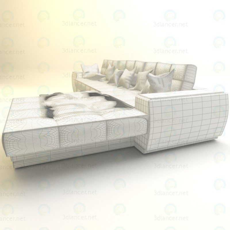 3d Диван для вітальні 2 модель купити - зображення 3d Диван для вітальні 2 модель купити - зображення