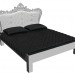 3 डी मॉडल 180 x 200 सफेद मिंक बिस्तर - पूर्वावलोकन