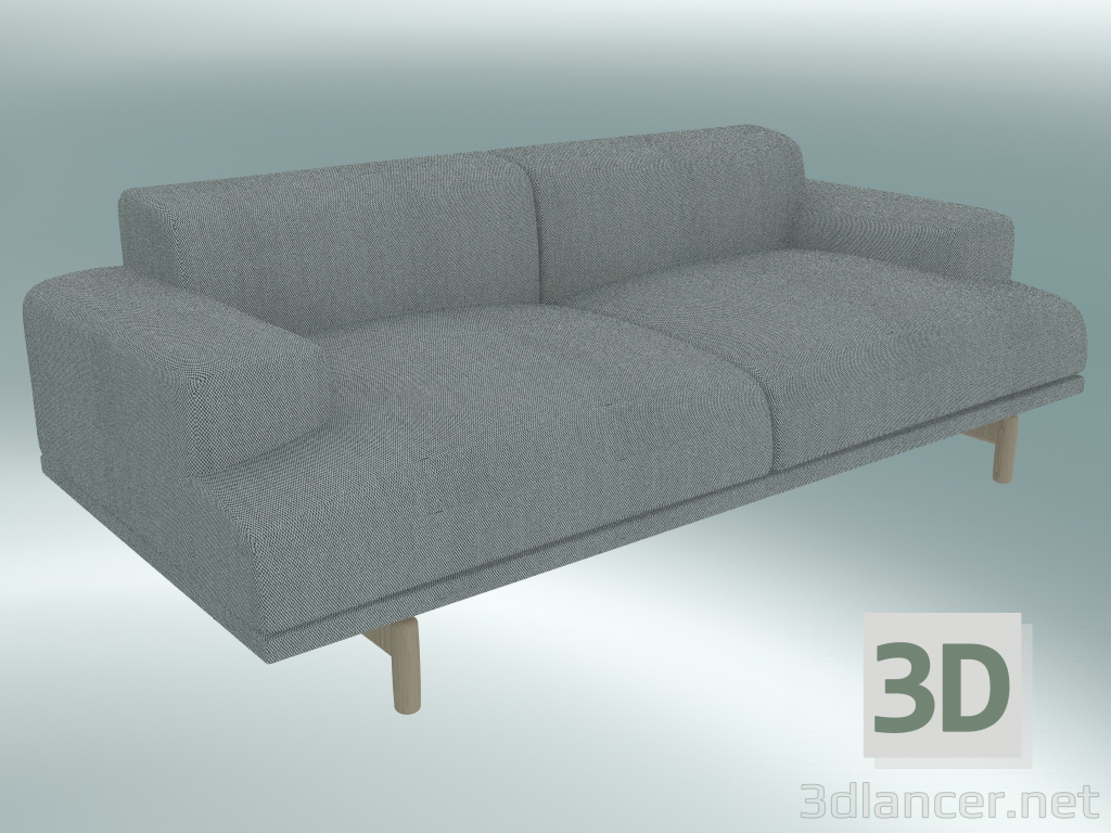 modèle 3D Canapé double Compose (Steelcut Trio 133) - preview