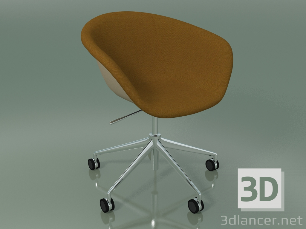 Modelo 3d Cadeira 4219 (5 rodas, giratória, com acabamento frontal, PP0004) - preview